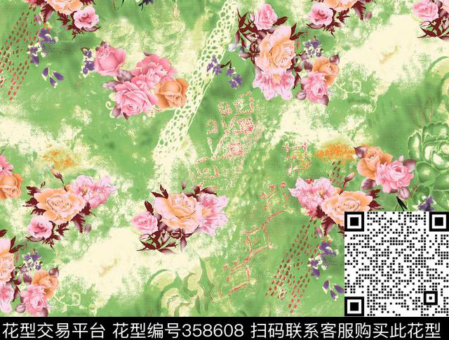 传统印花华亿平台下载（图片编号: 358608） - 瓦栏（Walan）