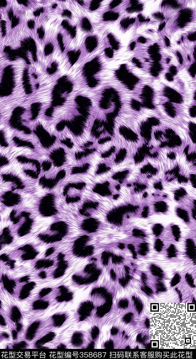 豹纹动物纹女装数码印花华亿平台下载（图片编号: 358687） - 瓦栏（Walan）
