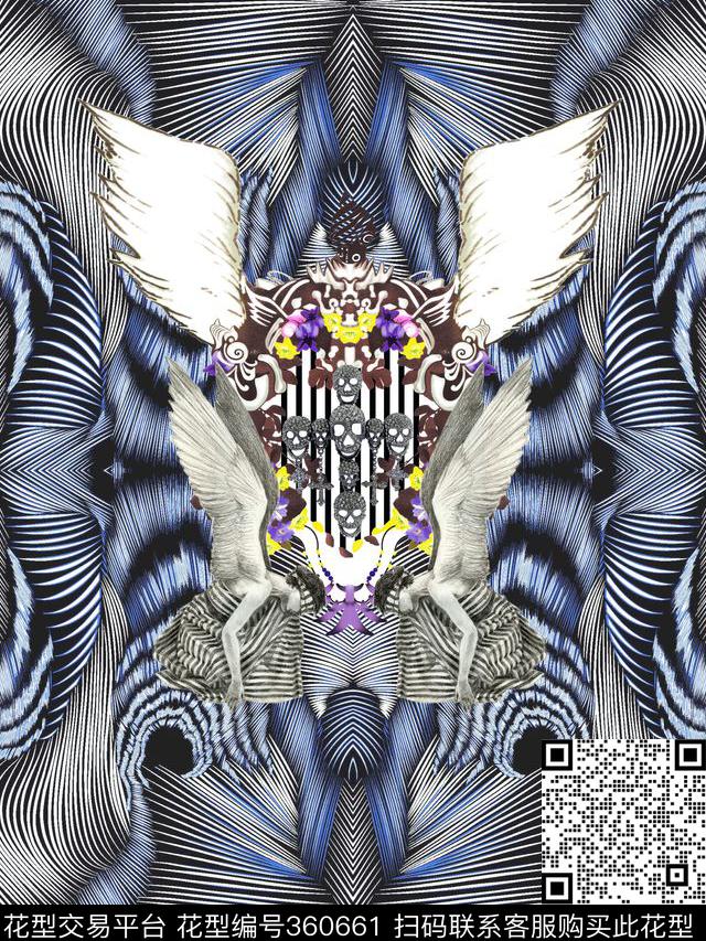 欧式复古数码印花华亿平台下载（图片编号: 360661） - 瓦栏（Walan）