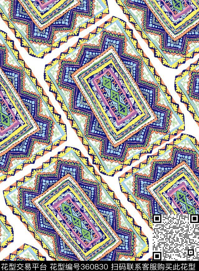 传统印花华亿平台下载（图片编号: 360830） - 瓦栏（Walan）