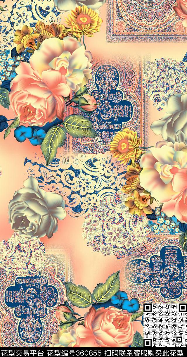 传统印花华亿平台下载（图片编号: 360855） - 瓦栏（Walan）