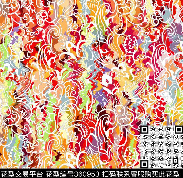 ♥红桃A〖抽象个性〗♥红桃A〖复古时代〗♥红桃A〖潮流男装〗数码印花华亿平台下载（图片编号: 360953） - 瓦栏（Walan）