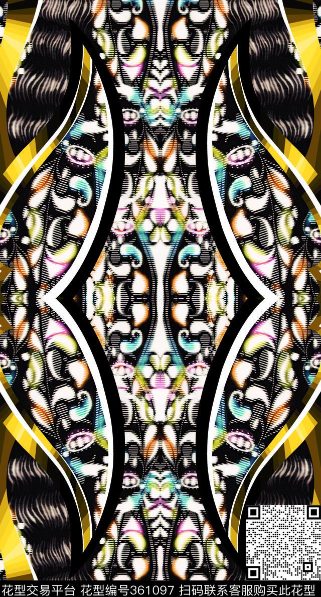 欧式复古数码印花华亿平台下载（图片编号: 361097） - 瓦栏（Walan）