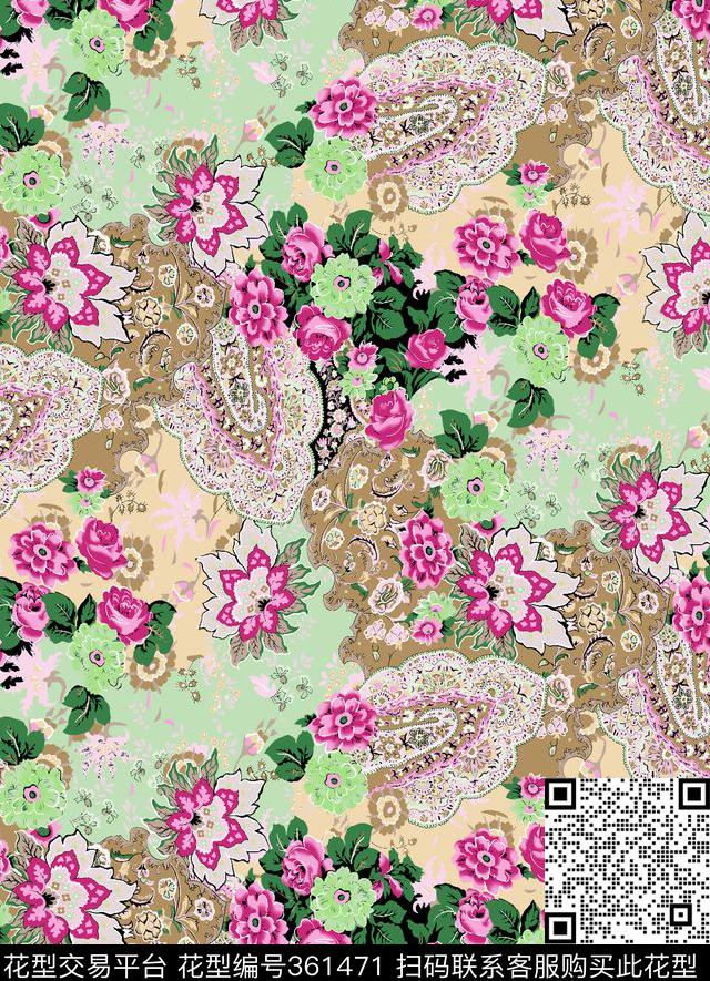 传统印花华亿平台下载（图片编号: 361471） - 瓦栏（Walan）