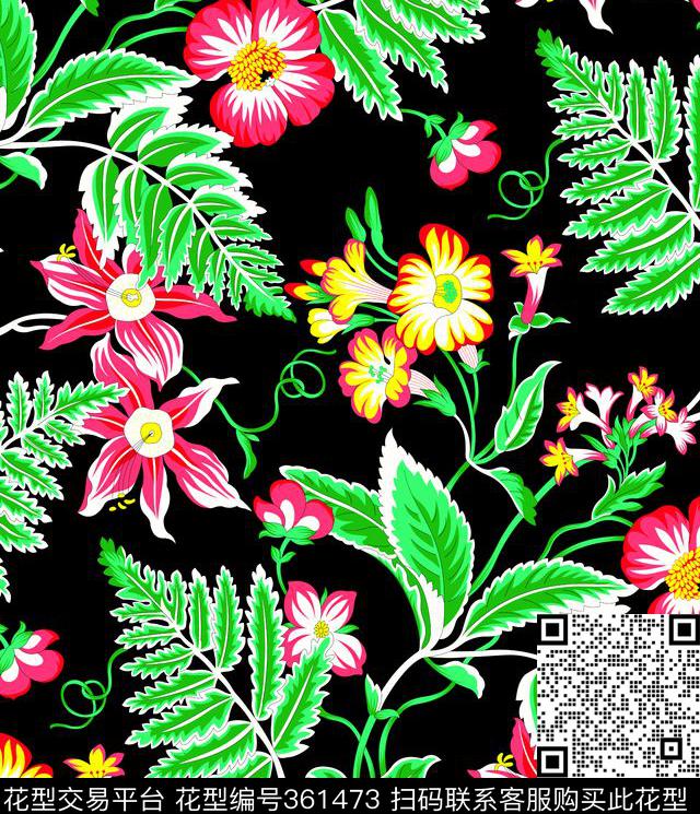 分色传统印花传统印花华亿平台下载（图片编号: 361473） - 瓦栏（Walan）