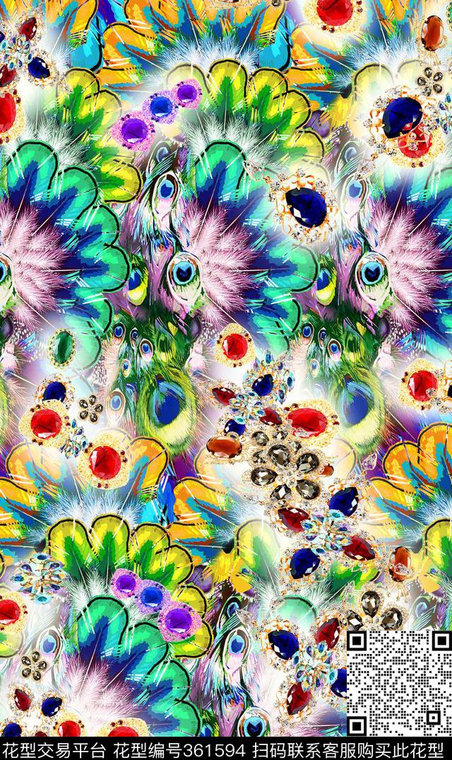 最炫民族风数码印花华亿平台下载（图片编号: 361594） - 瓦栏（Walan）