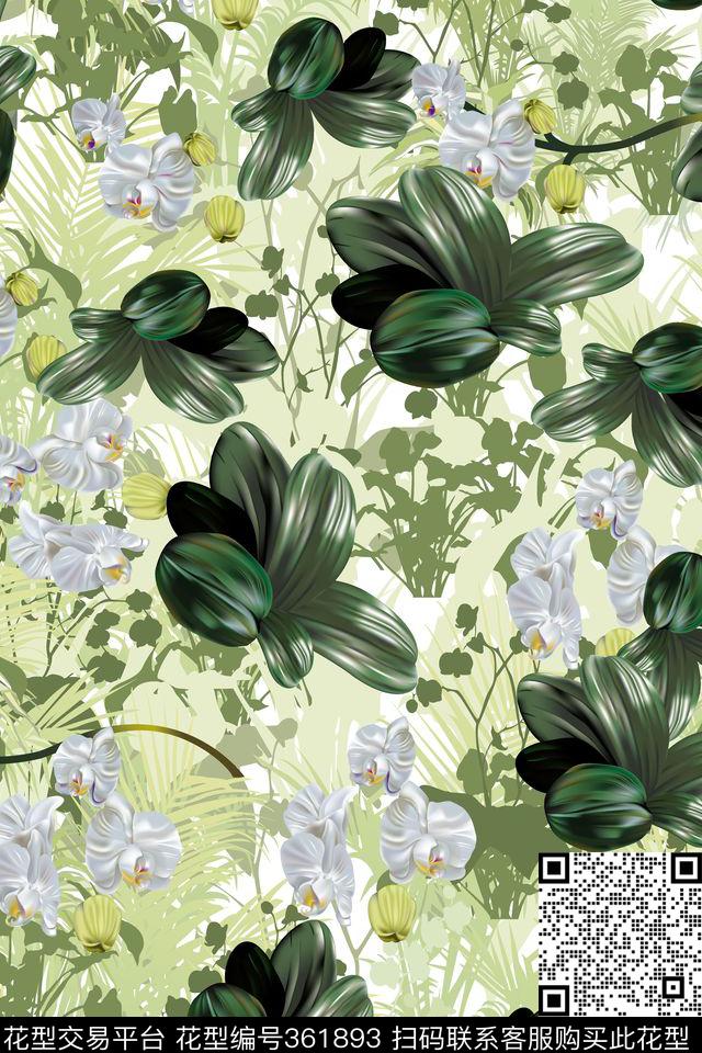 花鸟花卉数码印花华亿平台下载（图片编号: 361893） - 瓦栏（Walan）