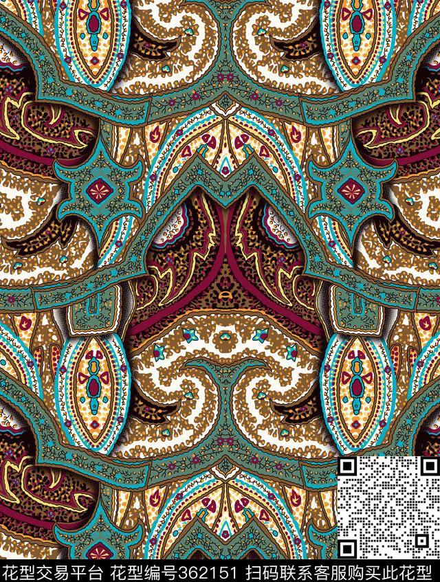 欧式复古民族风传统印花华亿平台下载（图片编号: 362151） - 瓦栏（Walan）