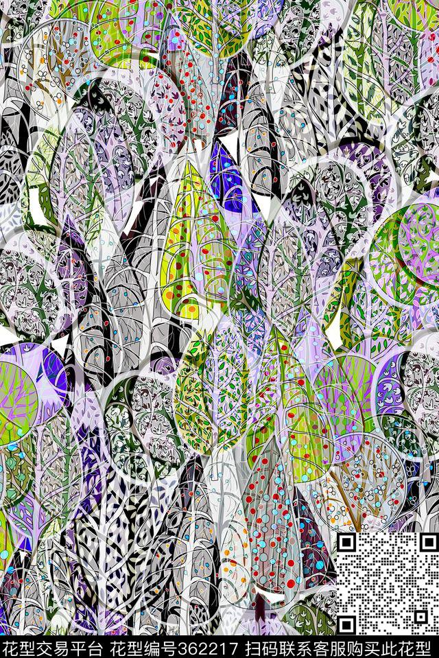 抽象数码印花华亿平台下载（图片编号: 362217） - 瓦栏（Walan）