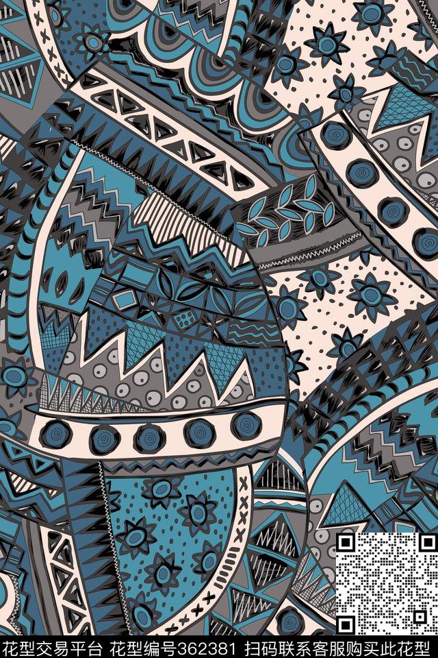 传统印花华亿平台下载（图片编号: 362381） - 瓦栏（Walan）