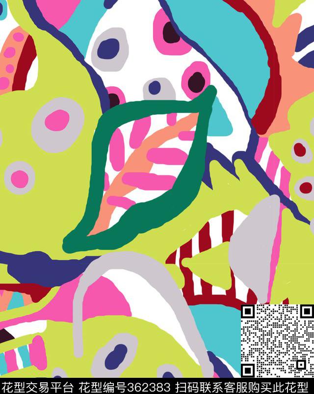 ♥红桃A〖波普艺术〗♥红桃A〖艺术涂鸦〗传统印花华亿平台下载（图片编号: 362383） - 瓦栏（Walan）