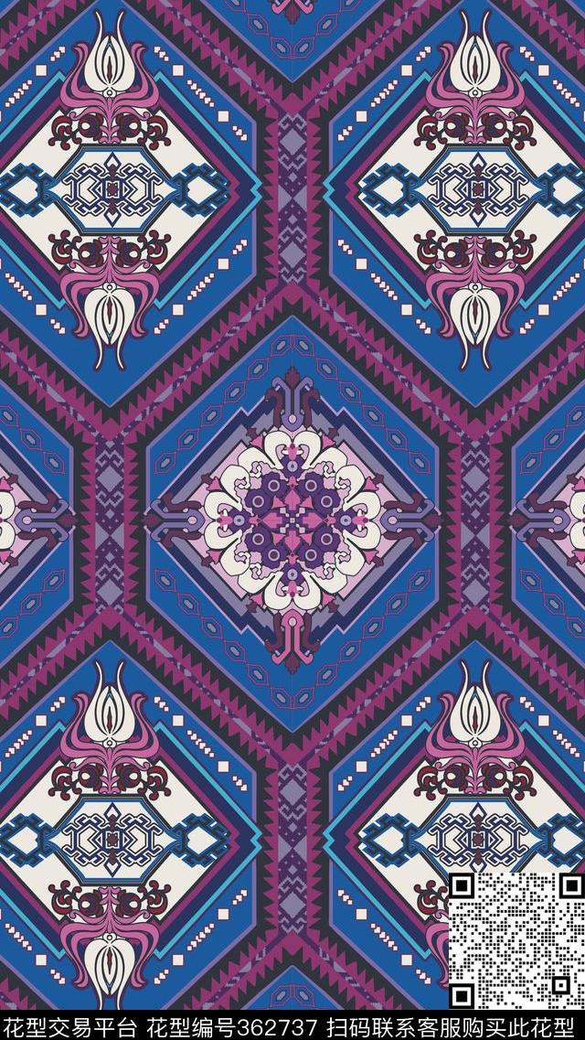 传统印花华亿平台下载（图片编号: 362737） - 瓦栏（Walan）