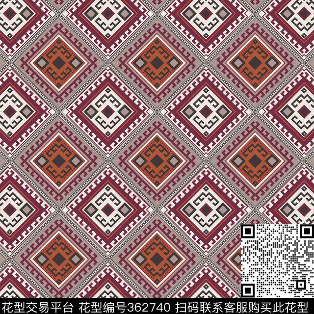 传统印花华亿平台下载（图片编号: 362740） - 瓦栏（Walan）