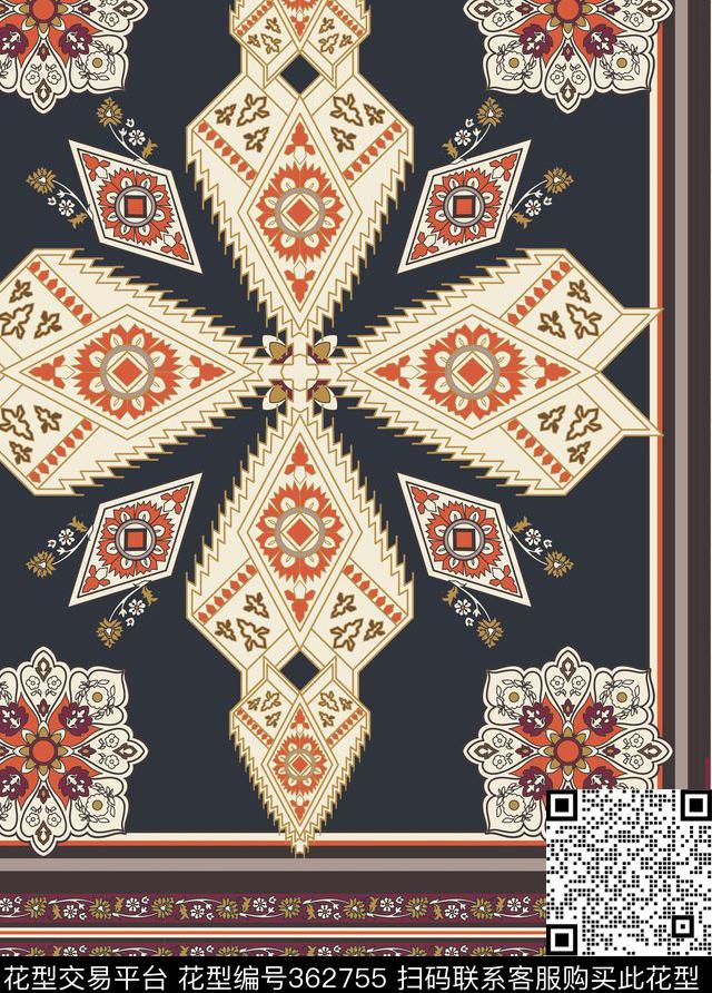 传统印花华亿平台下载（图片编号: 362755） - 瓦栏（Walan）