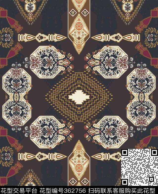 传统印花华亿平台下载（图片编号: 362756） - 瓦栏（Walan）