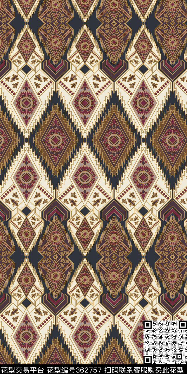 传统印花华亿平台下载（图片编号: 362757） - 瓦栏（Walan）