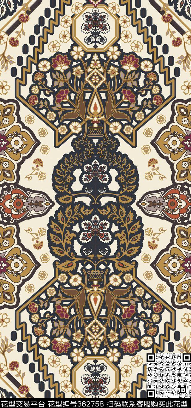 传统印花华亿平台下载（图片编号: 362758） - 瓦栏（Walan）