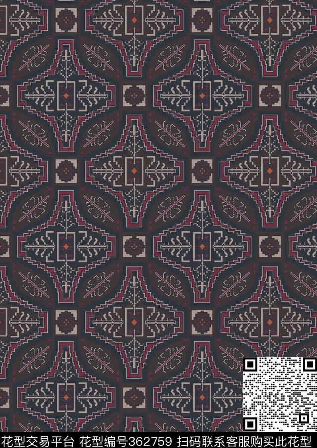 传统印花华亿平台下载（图片编号: 362759） - 瓦栏（Walan）