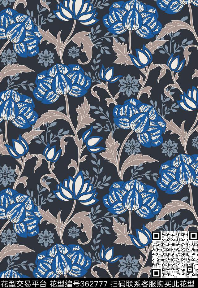 传统印花华亿平台下载（图片编号: 362777） - 瓦栏（Walan）