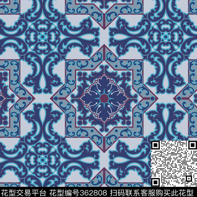 传统印花华亿平台下载（图片编号: 362808） - 瓦栏（Walan）