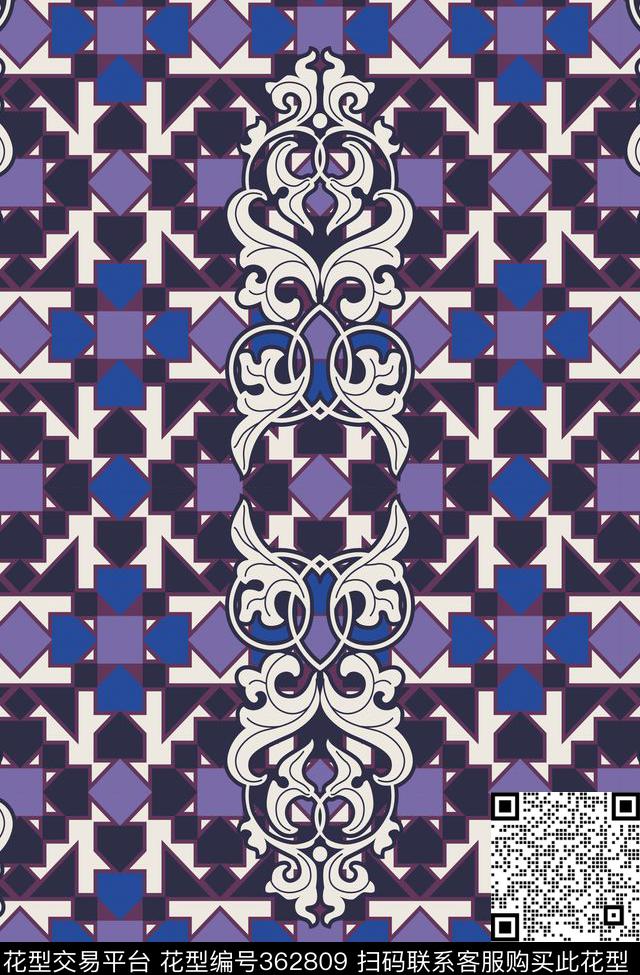 传统印花华亿平台下载（图片编号: 362809） - 瓦栏（Walan）