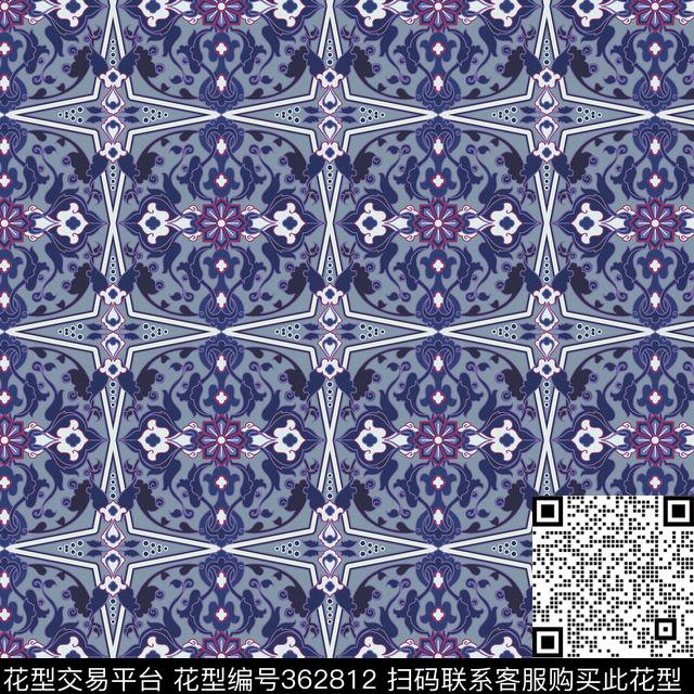 传统印花华亿平台下载（图片编号: 362812） - 瓦栏（Walan）