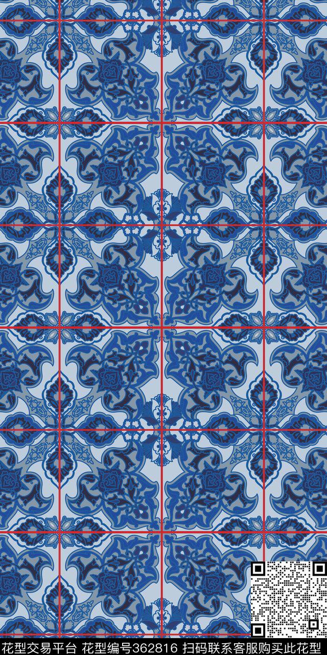 传统印花华亿平台下载（图片编号: 362816） - 瓦栏（Walan）