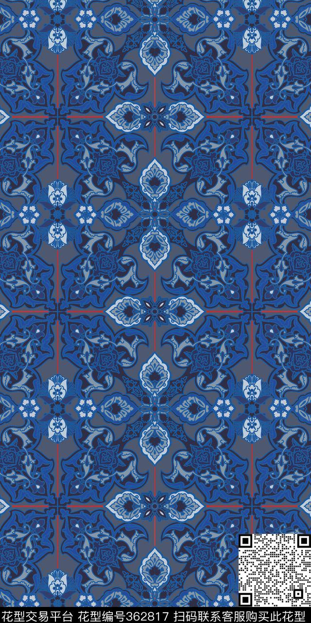 传统印花华亿平台下载（图片编号: 362817） - 瓦栏（Walan）