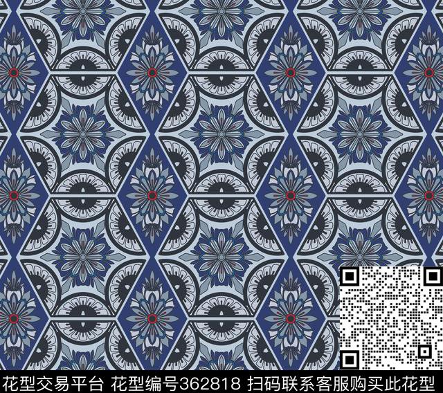 传统印花华亿平台下载（图片编号: 362818） - 瓦栏（Walan）