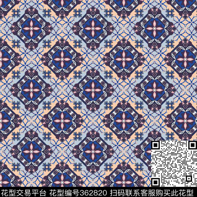 传统印花华亿平台下载（图片编号: 362820） - 瓦栏（Walan）