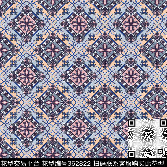 传统印花华亿平台下载（图片编号: 362822） - 瓦栏（Walan）