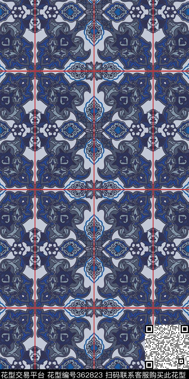 传统印花华亿平台下载（图片编号: 362823） - 瓦栏（Walan）