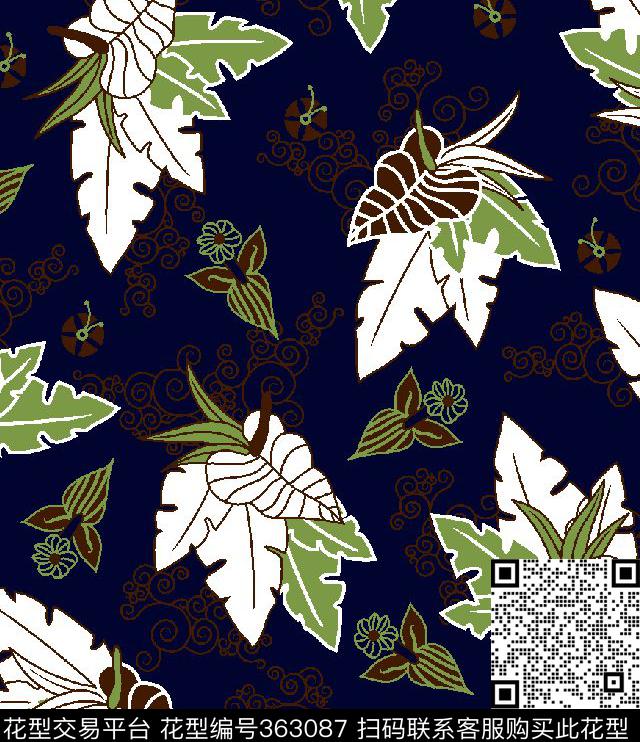 田园风男装小碎花传统印花华亿平台下载（图片编号: 363087） - 瓦栏（Walan）