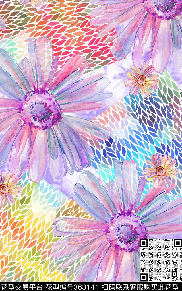 U-植物花卉/Botany数码印花华亿平台下载（图片编号: 363141） - 瓦栏（Walan）