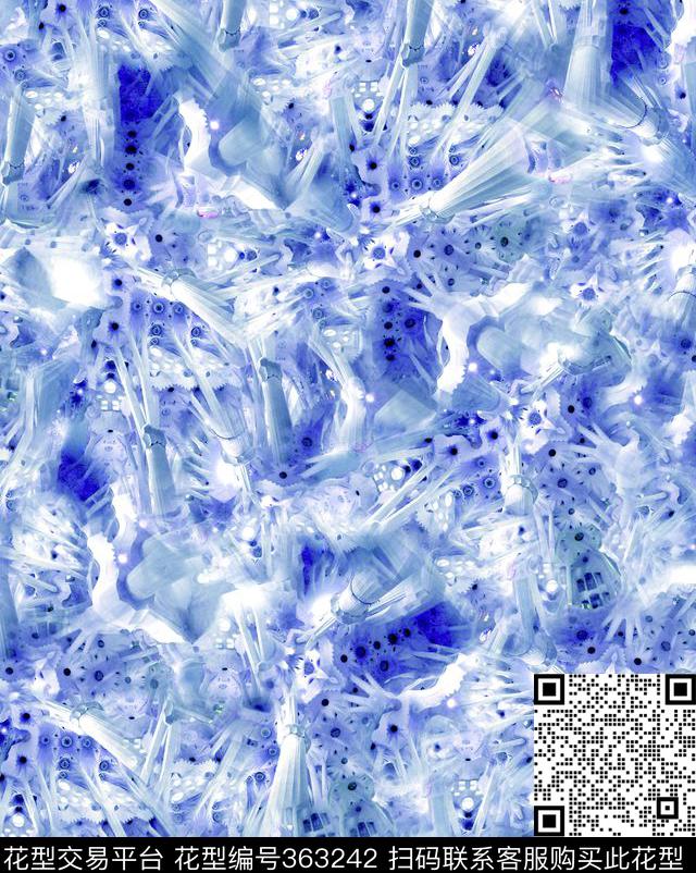 纹理清新复古数码印花华亿平台下载（图片编号: 363242） - 瓦栏（Walan）