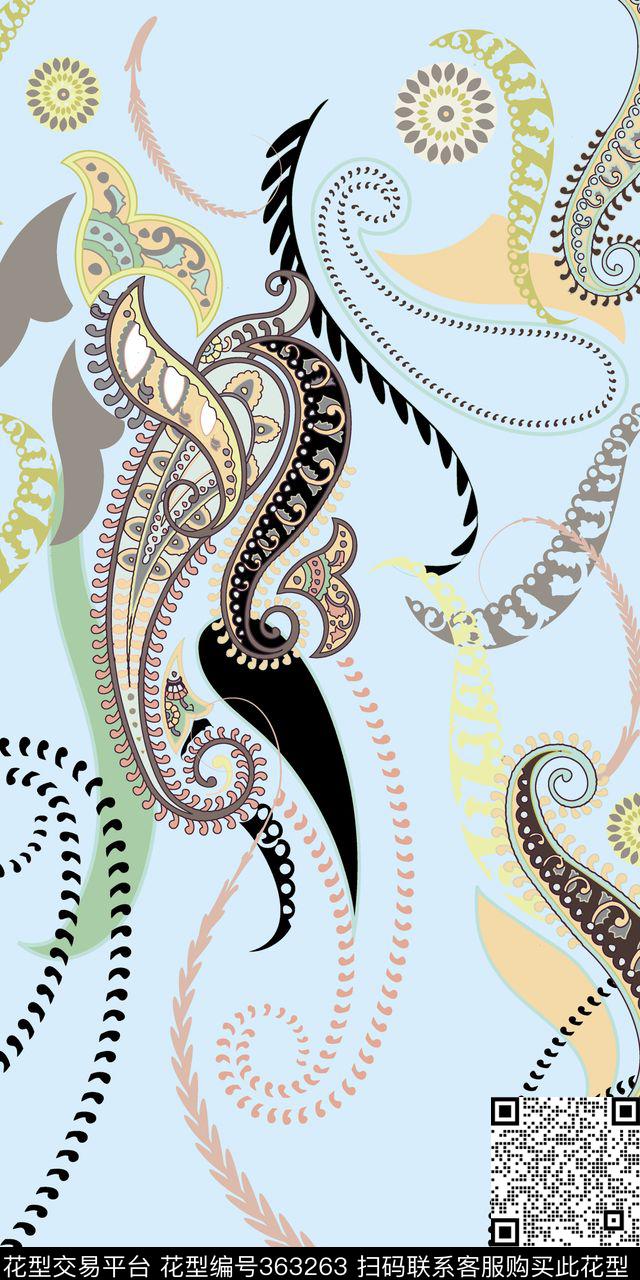 复古几何传统印花华亿平台下载（图片编号: 363263） - 瓦栏（Walan）