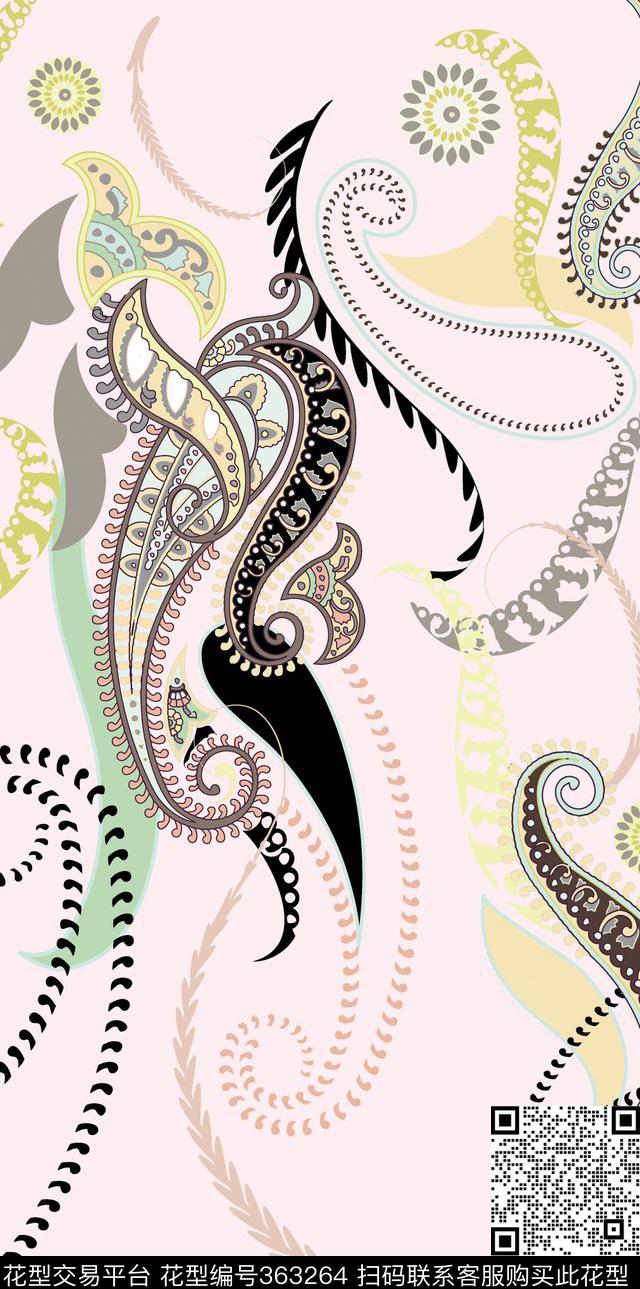 复古几何传统印花华亿平台下载（图片编号: 363264） - 瓦栏（Walan）