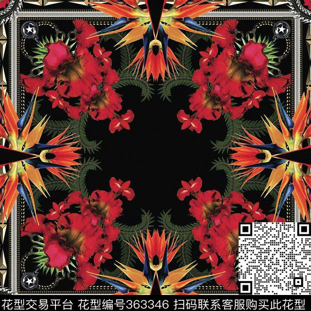 花卉数码印花华亿平台下载（图片编号: 363346） - 瓦栏（Walan）