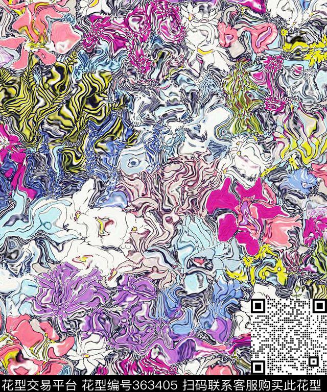 S-艺术花卉/Art数码印花华亿平台下载（图片编号: 363405） - 瓦栏（Walan）