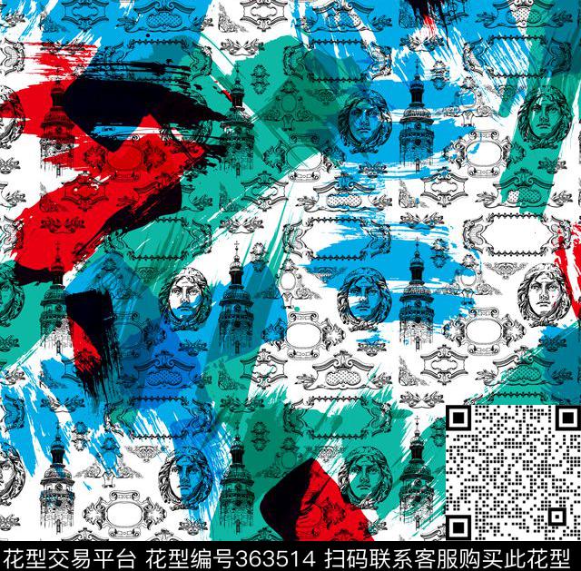 ♥红桃A〖复古时代〗♥红桃A〖潮流男装〗传统印花华亿平台下载（图片编号: 363514） - 瓦栏（Walan）