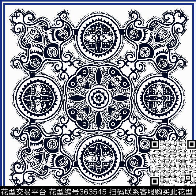 民族风个性几何传统印花华亿平台下载（图片编号: 363545） - 瓦栏（Walan）