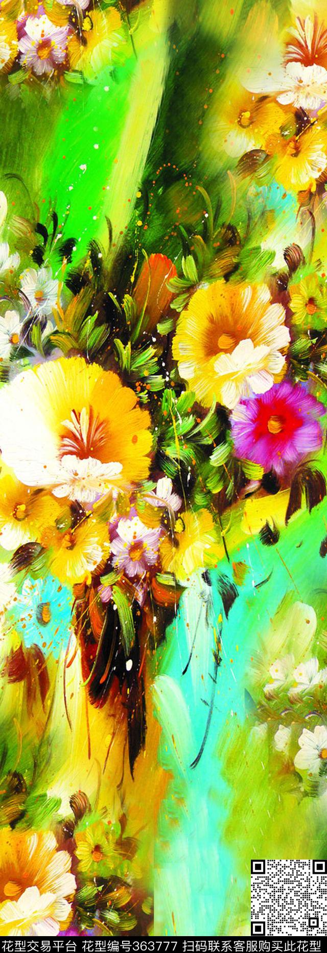 围巾华亿平台数码印花华亿平台下载（图片编号: 363777） - 瓦栏（Walan）