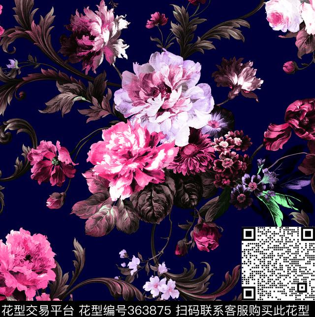 传统印花华亿平台下载（图片编号: 363875） - 瓦栏（Walan）