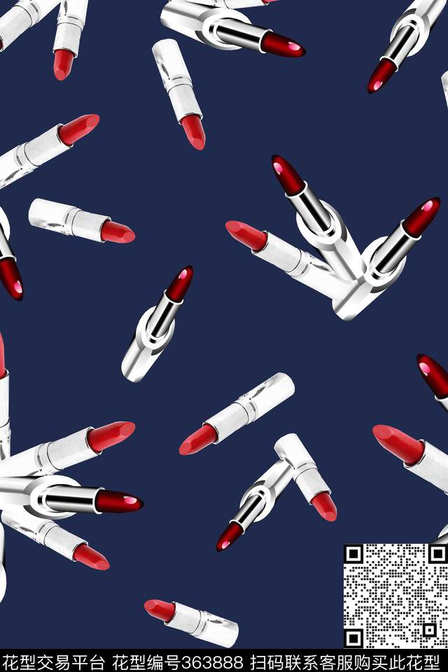 排列唇膏几何传统印花华亿平台下载（图片编号: 363888） - 瓦栏（Walan）