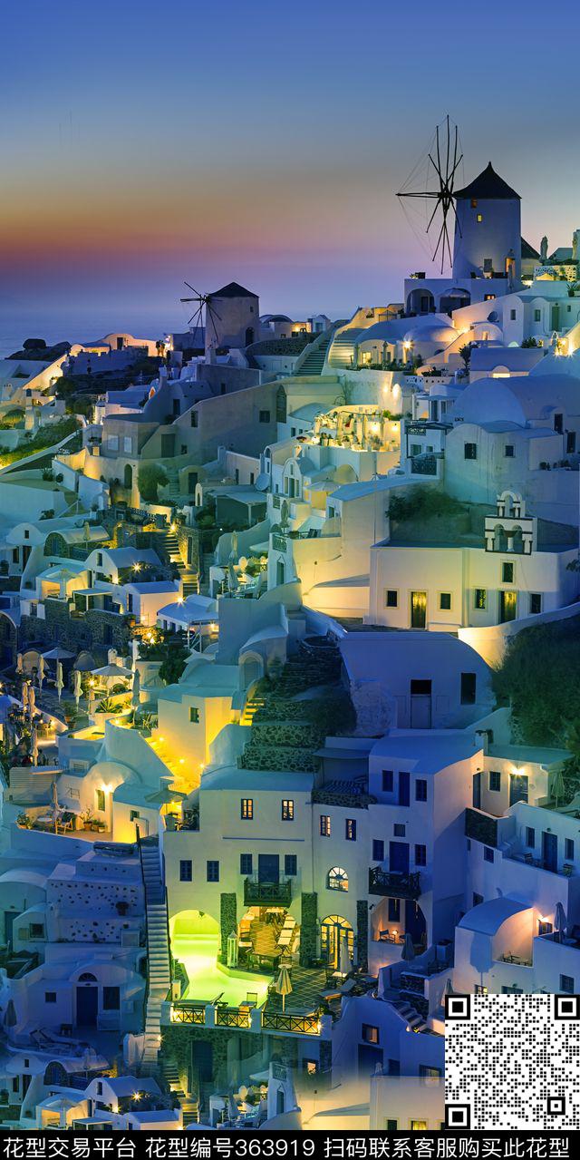 独副风景城市夜景数码印花华亿平台下载（图片编号: 363919） - 瓦栏（Walan）