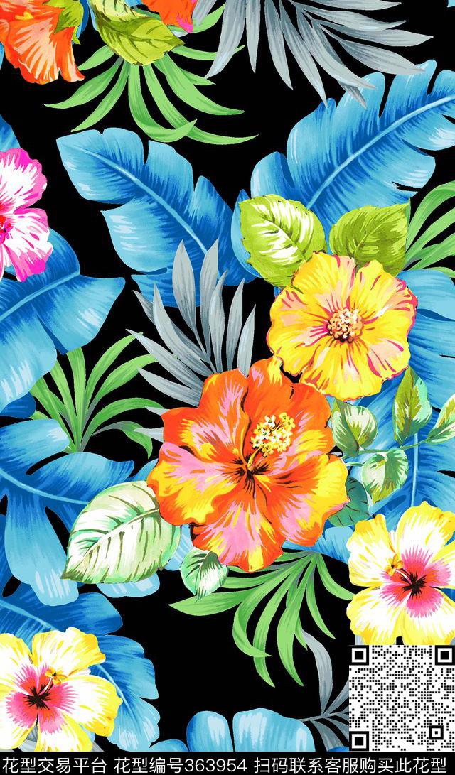 花卉传统印花华亿平台下载（图片编号: 363954） - 瓦栏（Walan）