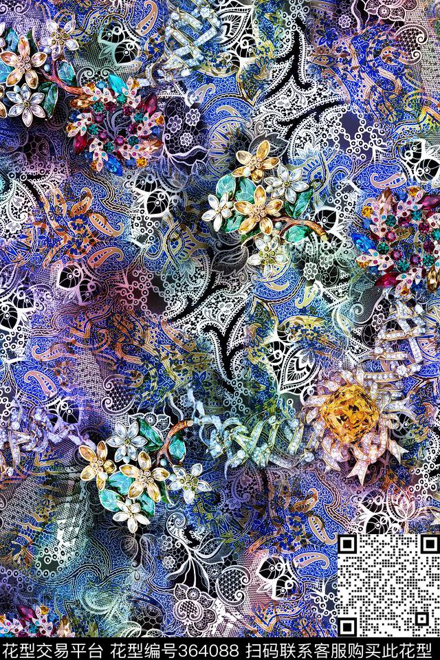 宝石珠宝数码印花华亿平台下载（图片编号: 364088） - 瓦栏（Walan）