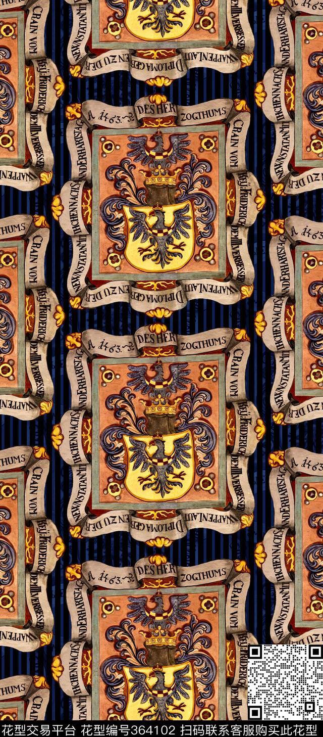 趣味徽章创意时尚类数码印花华亿平台下载（图片编号: 364102） - 瓦栏（Walan）