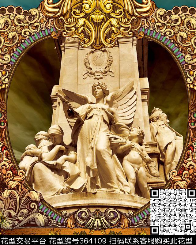 现代风景建筑数码印花华亿平台下载（图片编号: 364109） - 瓦栏（Walan）