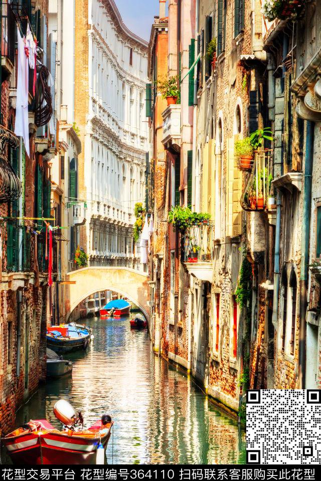 欧式现代建筑数码印花华亿平台下载（图片编号: 364110） - 瓦栏（Walan）